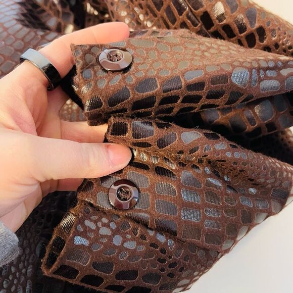 Vintage Selene Sport Animal Print Brown Jacket Size Medium - Picture 7 of 7